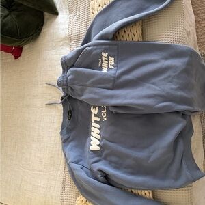 White Fox Blue Sweatshirt and Joggers Set